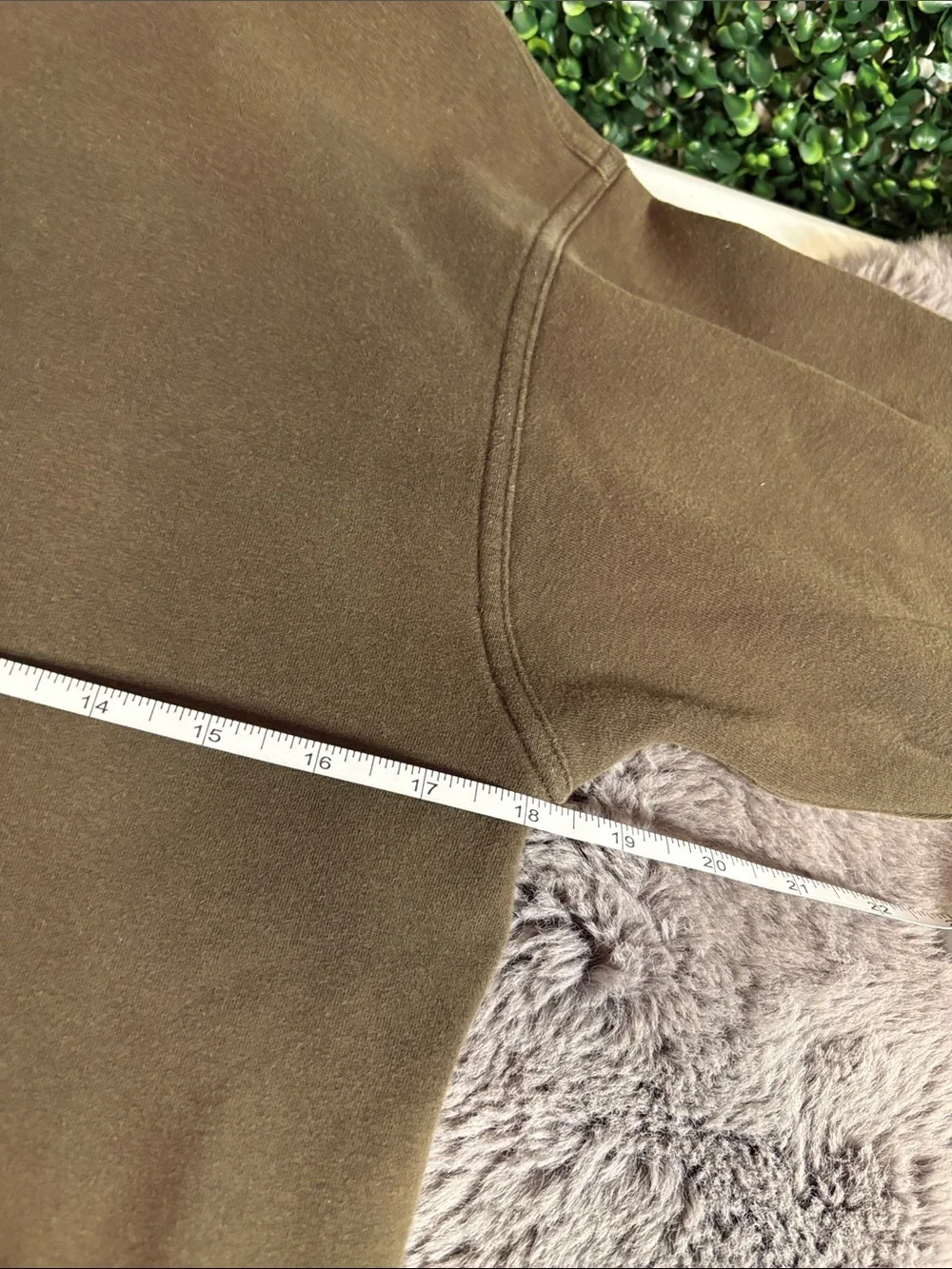 lululemon athletica Olive Green/Brown Pullover Hoodie